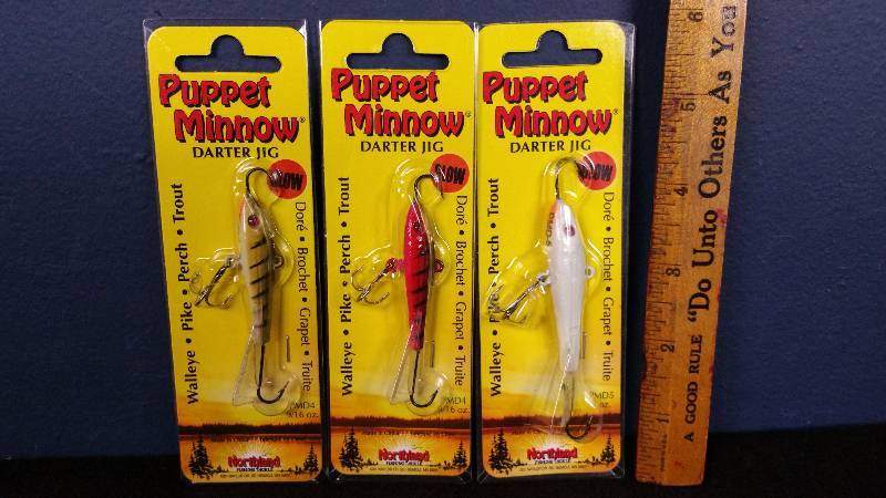 lot 131 image: Group of (3) Northland Puppet Minnows