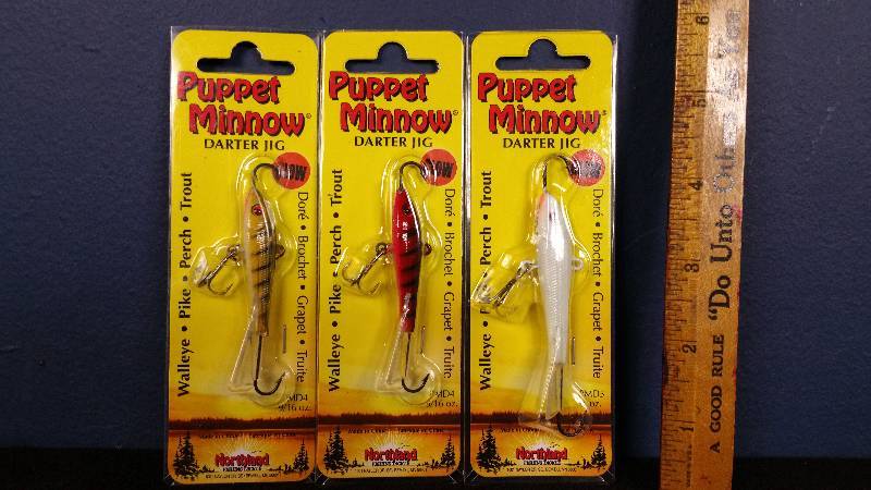 lot 136 image: Group of (3) Northland Puppet Minnows