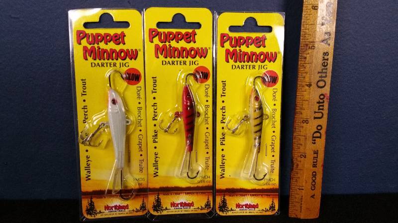 lot 137 image: Group of (3) Northland Puppet Minnows