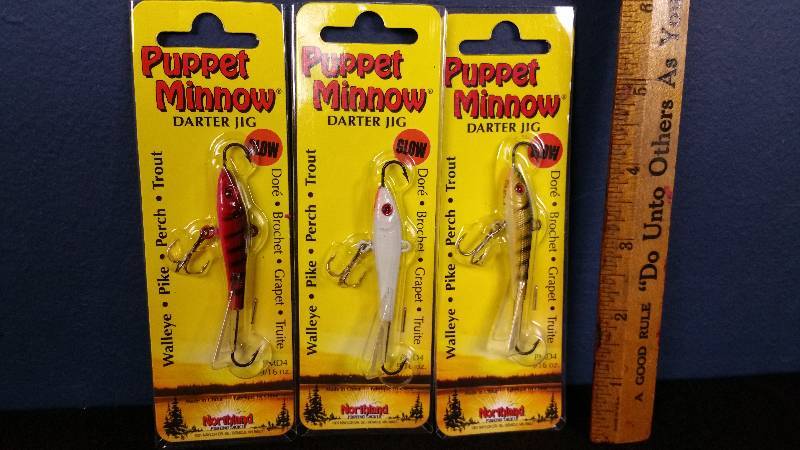 lot 138 image: Group of (3) Northland Puppet Minnows