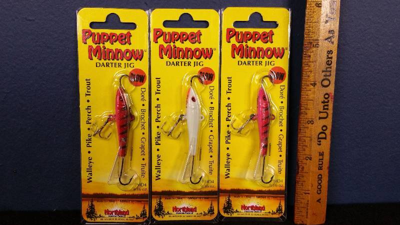 lot 143 image: Group of (3) Northland Puppet Minnows