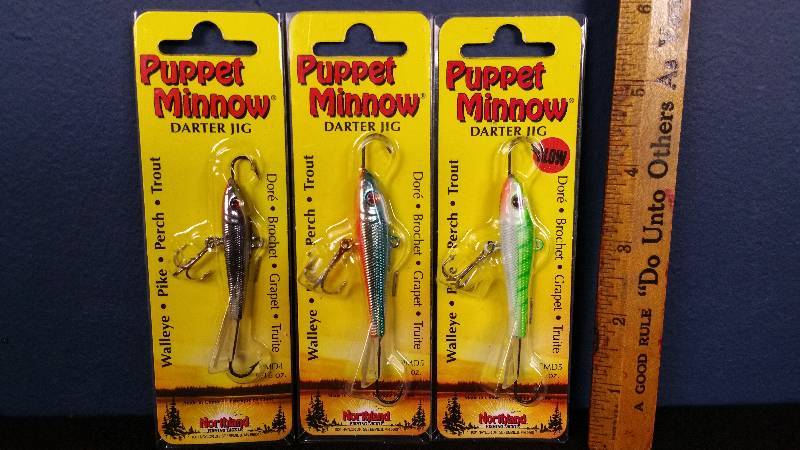 lot 145 image: Group of (3) Northland Puppet Minnows