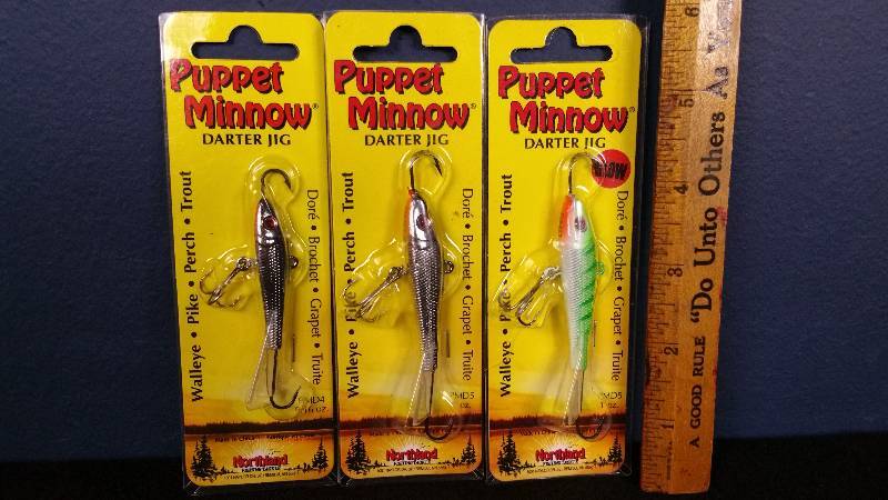 lot 146 image: Group of (3) Northland Puppet Minnows