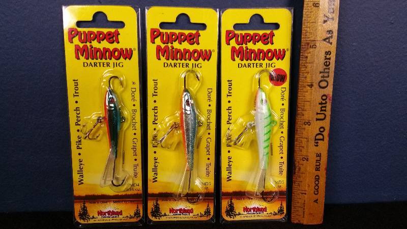 lot 147 image: Group of (3) Northland Puppet Minnows
