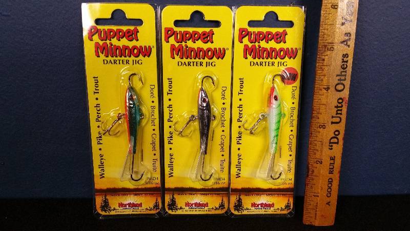 lot 148 image: Group of (3) Northland Puppet Minnows