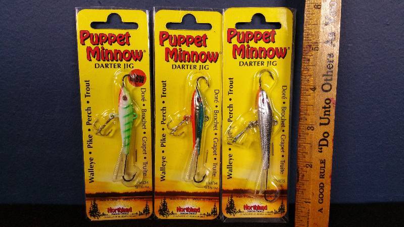 lot 149 image: Group of (3) Northland Puppet Minnows