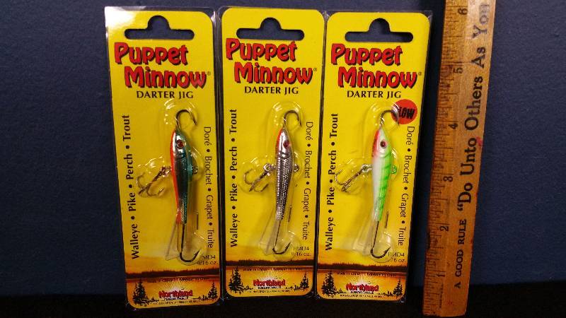 lot 152 image: Group of (3) Northland Puppet Minnows
