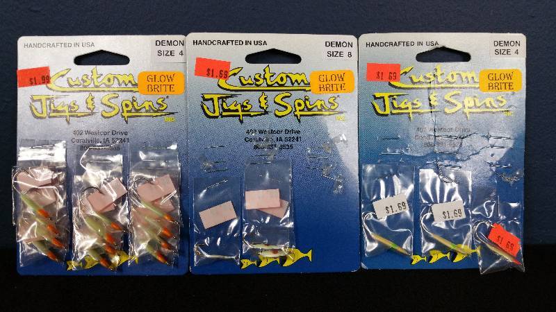 lot 160 image: Group of (18) Custom Jigs and Spins Brand Tackle