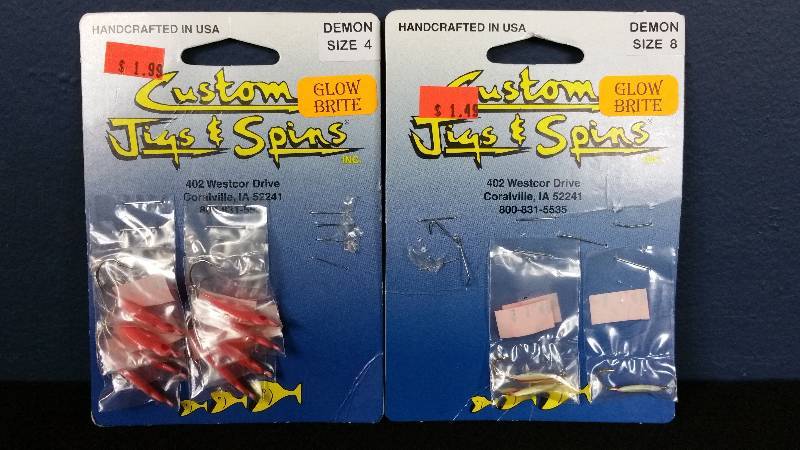 lot 164 image: Group of (11) Custom Jigs and Spins Brand Tackle