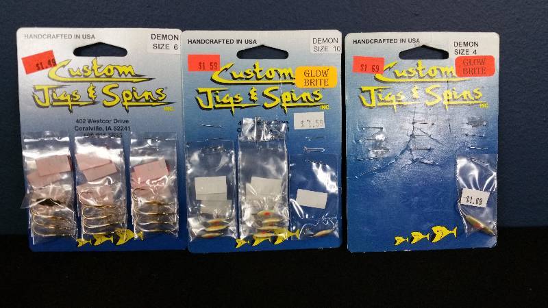 lot 165 image: Group of (20) Custom Jigs and Spins Brand Tackle