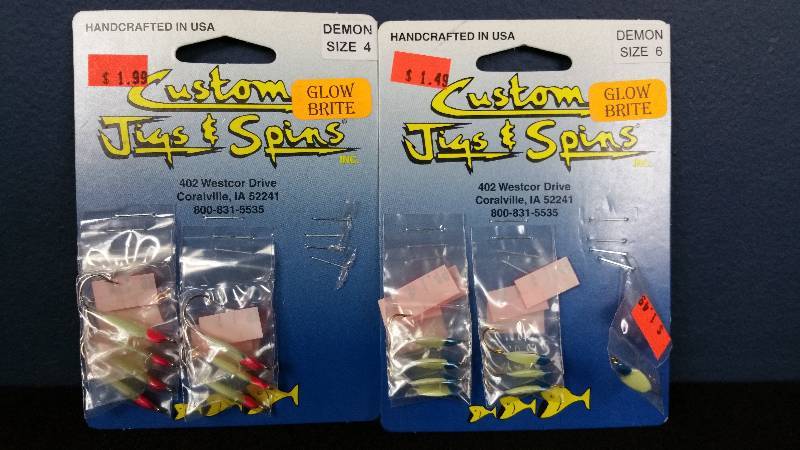 lot 171 image: Group of (15) Custom Jigs and Spins Brand Tackle