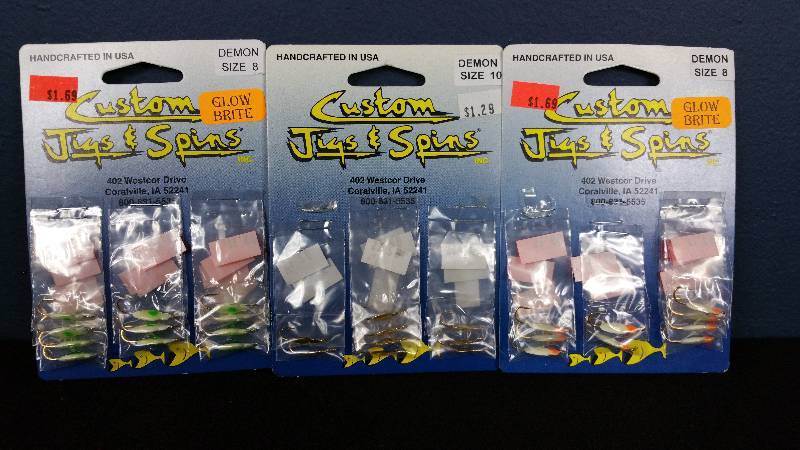 lot 172 image: Group of (29) Custom Jigs and Spins Brand Tackle