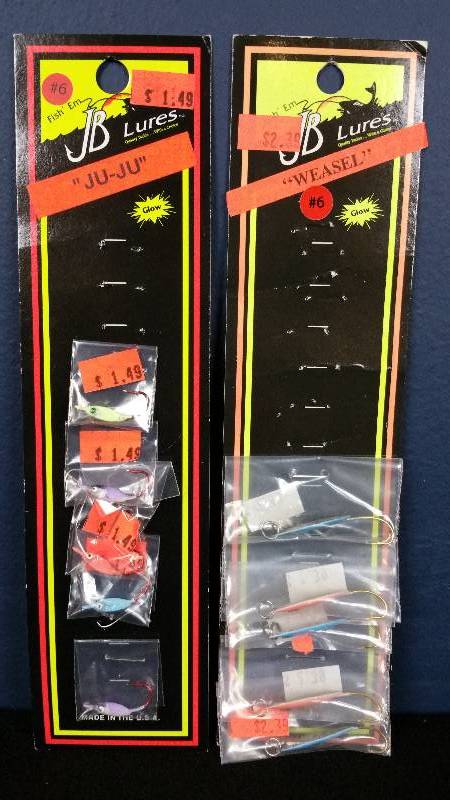 lot 190 image: Group of (9) JB Lures Brand Tackle