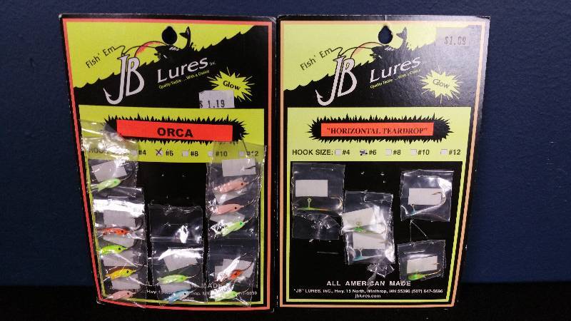 lot 211 image: Group of (17) JB Lures Brand Tackle