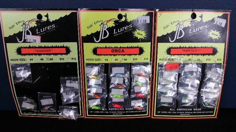 lot 212 image: Group of (25) JB Lures Brand Tackle