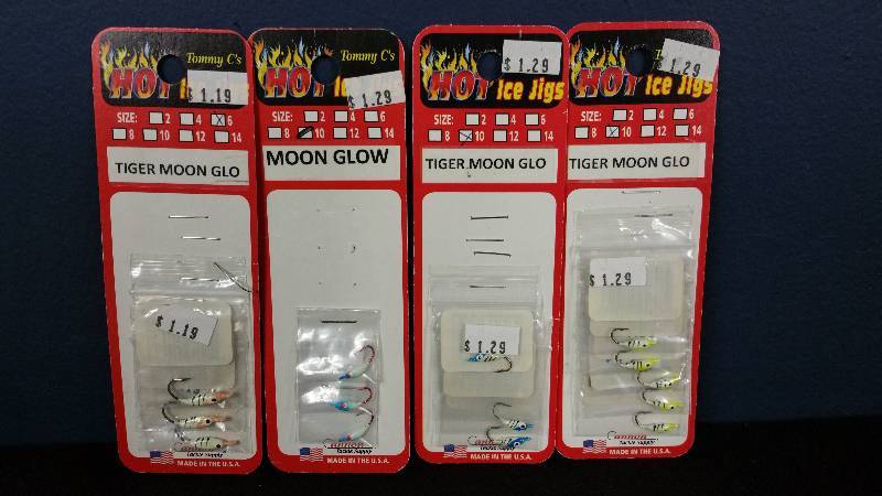 lot 234 image: Group of (14) Tommy Cs Hot Ice Jigs Tackle