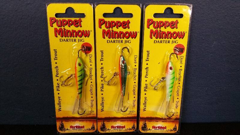 lot 258 image: Group of (3) Northland Puppet Minnows