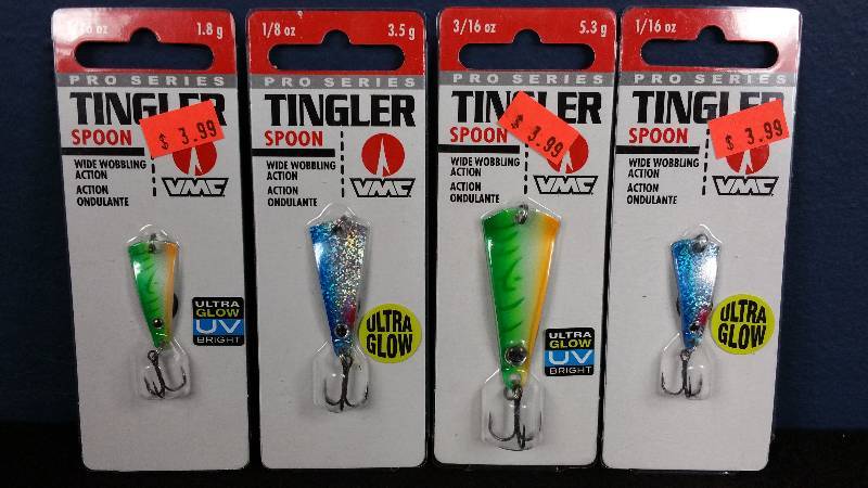 lot 295 image: Group of (4) Factory Packed Tingler Spoon Lures