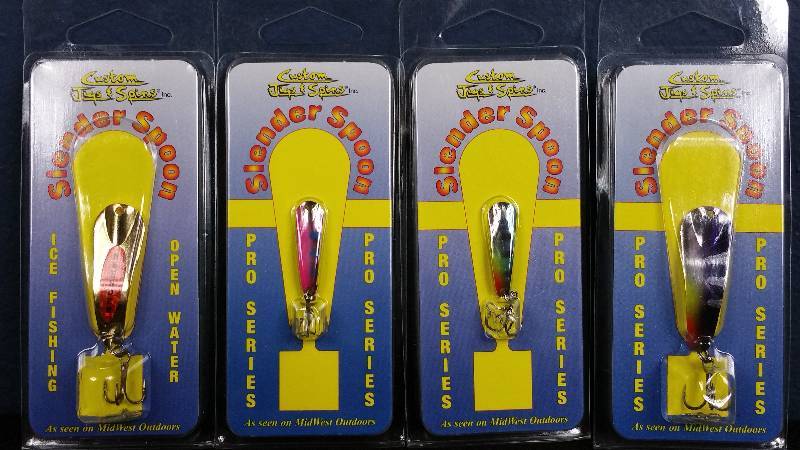 lot 298 image: Group of (4) Custom Jigs & Spins Ice Fishing Lures
