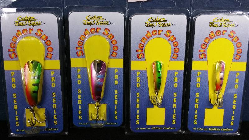 lot 300 image: Group of (4) Custom Jigs & Spins Ice Fishing Lures