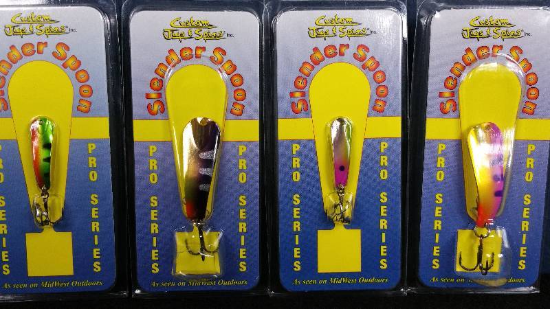 lot 301 image: Group of (4) Custom Jigs & Spins Ice Fishing Lures