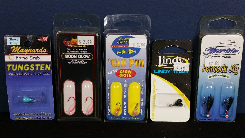 lot 312 image: Group of (5) Ice Fishing Packs of Lures