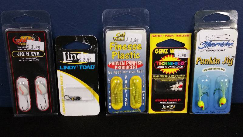 lot 314 image: Group of (5) Ice Fishing Packs of Lures
