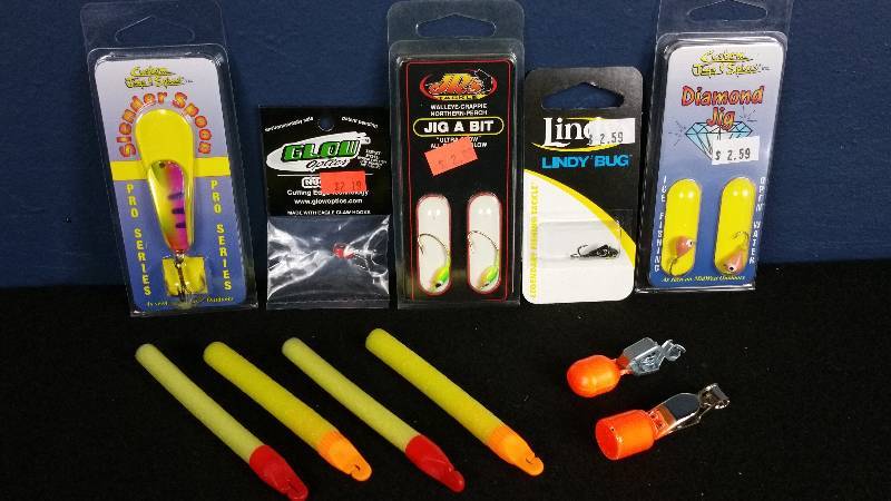 lot 321 image: Group of (5) Ice Fishing Jigs & Misc.