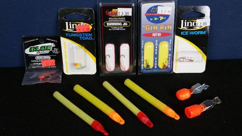 lot 322 image: Group of (5) Ice Fishing Jigs & Misc.