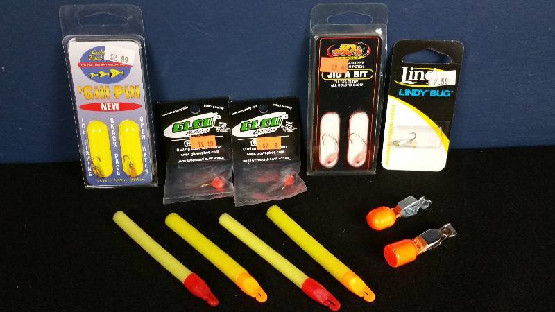 lot 323 image: Group of (5) Ice Fishing Jigs & Misc.