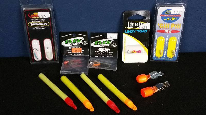 lot 325 image: Group of (5) Ice Fishing Jigs & Misc.