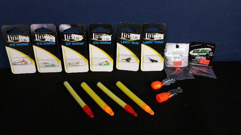 lot 331 image: Group of (8) Ice Fishing Jigs & Misc.