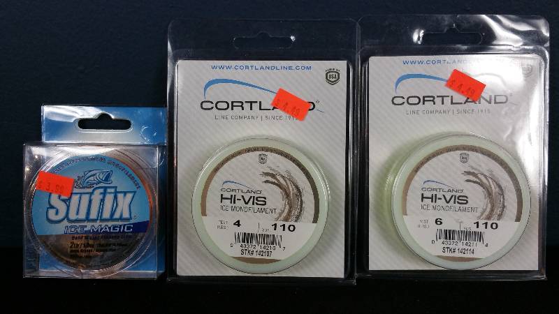 lot 354 image: Group of (3) Sufix & Cortland Hi-Vis ice line