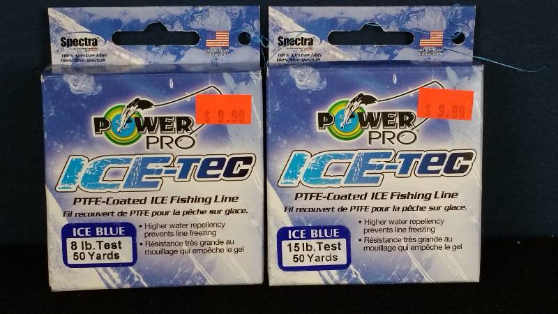 lot 361 image: Group of (2) Power Pro Ice-Tec Line