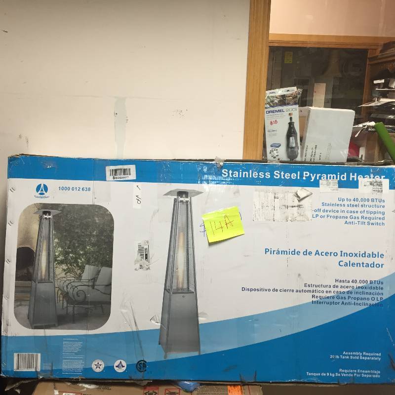 Stainless Steel Pyramid Heater NEW up to 40,000 BTUs
