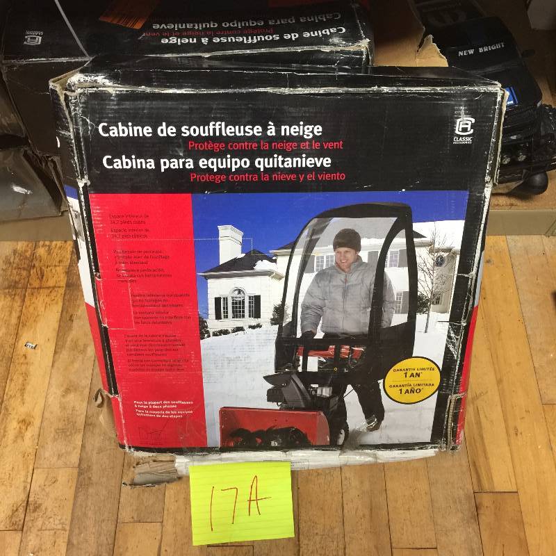 Snow Thrower Cab Like new