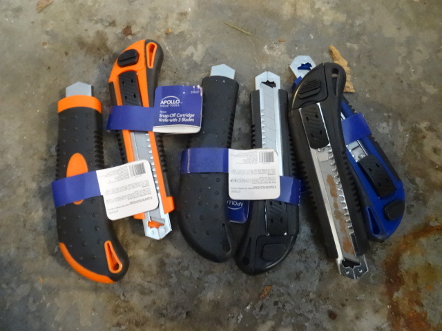 Apollo Knife Snap off Utility Knife lot of 6