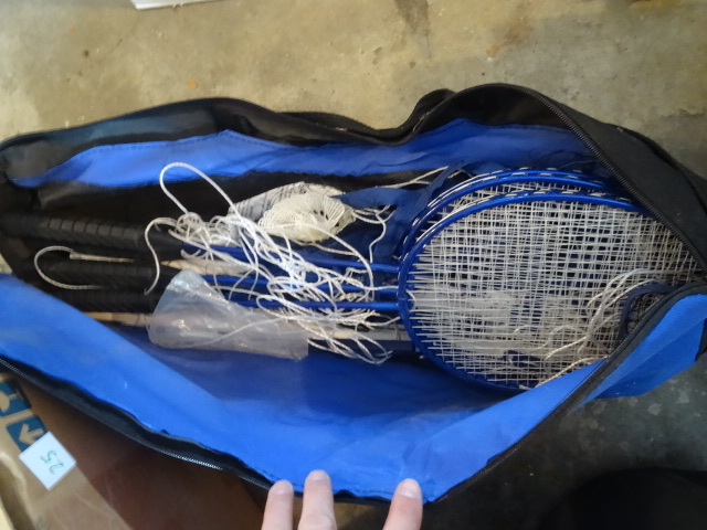 Spalding volley ball and bamington set