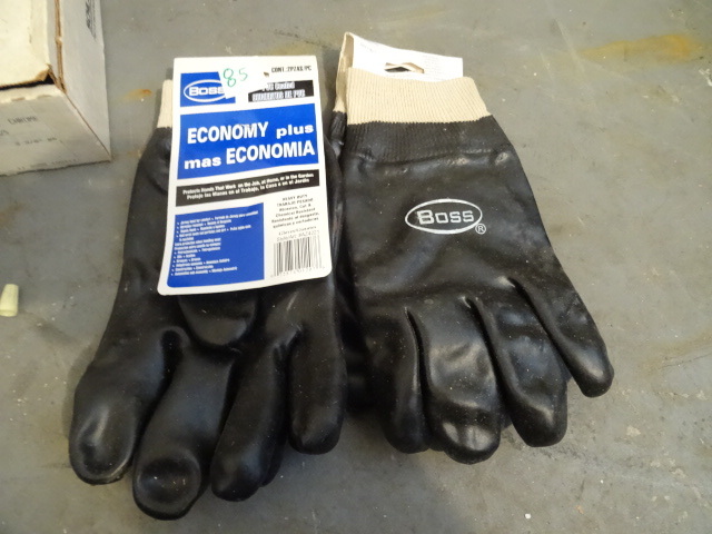 two pair of boss pvc coated gloves