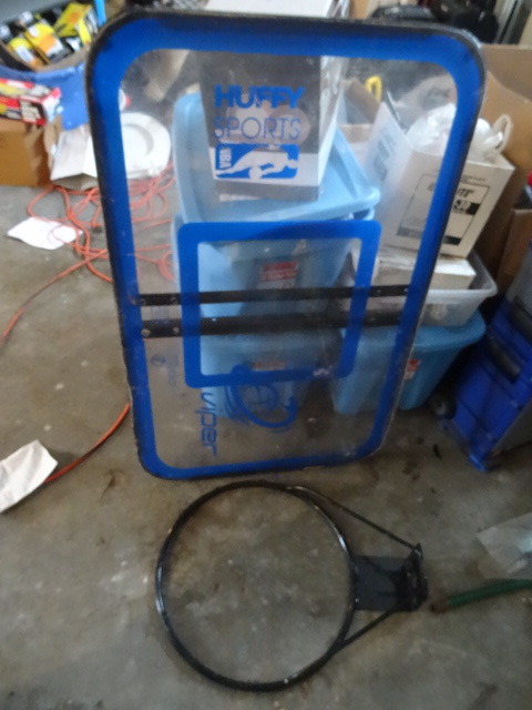 Huffy Sports backboard and hoop set