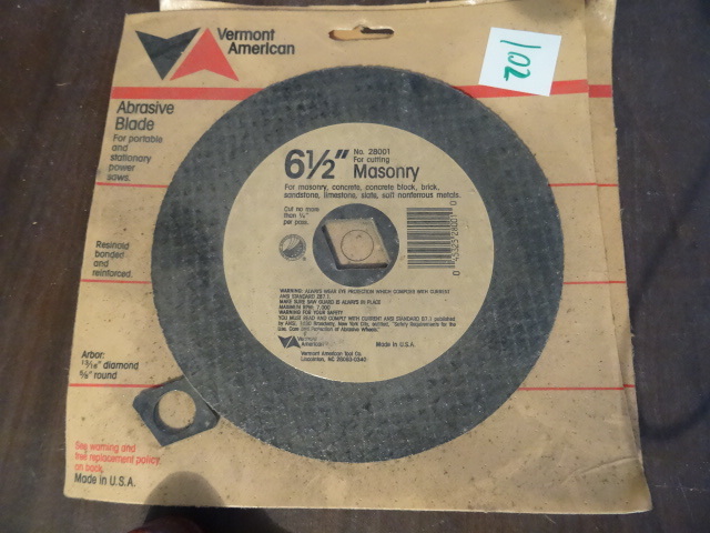 6.25 Masonary Cutting blade NEW Lot of 2
