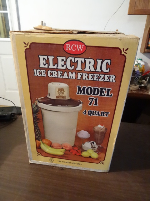 RCW Electric Icecream Freezer in box see pic