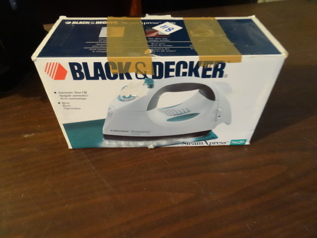 Black n Decker steam express iron