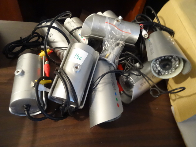 Video Cameras Lot of 9 Infrared nightvision