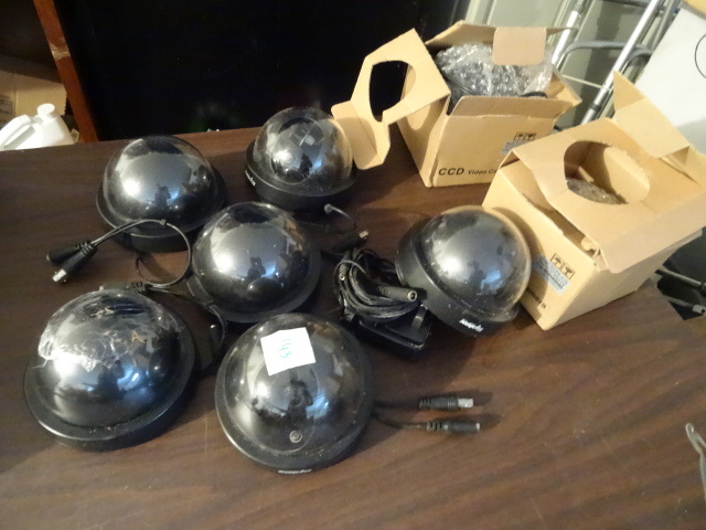 Lot of 8 Dome video Camera Color Very nice new condition