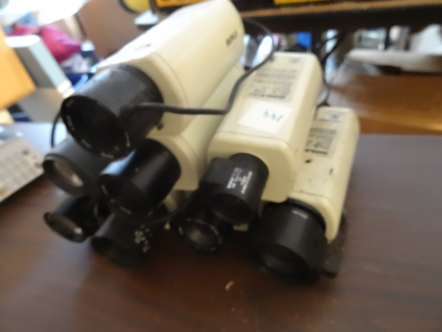 Burle Video cameras lot of 7 security camera see pics