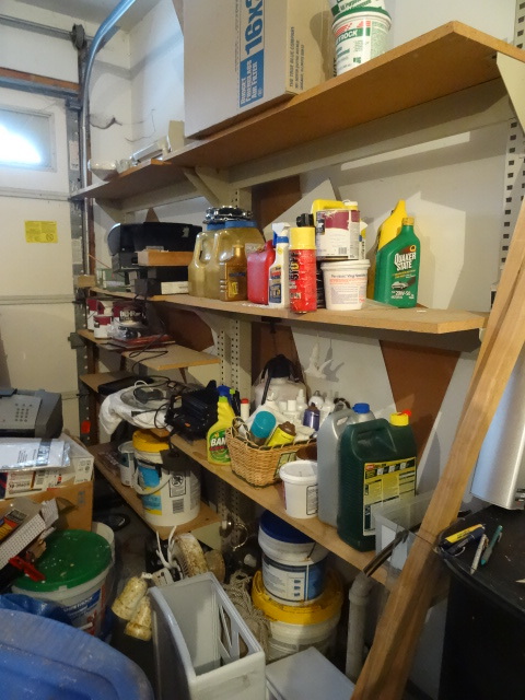 2 units - Free standing shelf rack for storage items ONE unit is 48x14x81