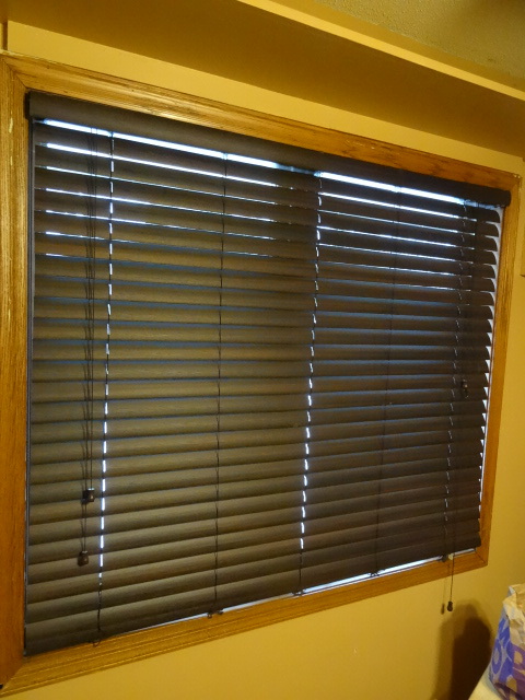 Vynal wood look Blinds - Buyer Removes -54x55