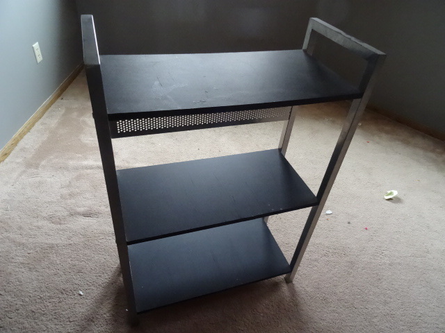 Metal unit 3 level nice book shelf - see pics