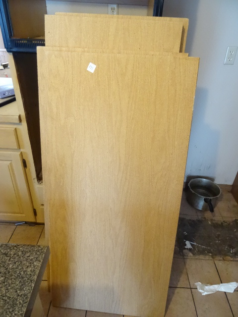 Laminate Shelf boards-  2 are 51x24 and 3 are 55x22